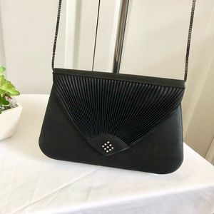 Vintage Evening handbag in Black Silk
